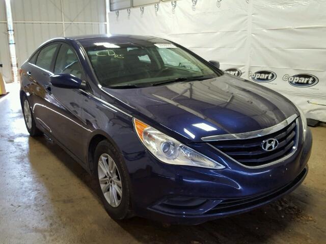 5NPEB4AC5DH650628 - 2013 HYUNDAI SONATA GLS BLUE photo 1