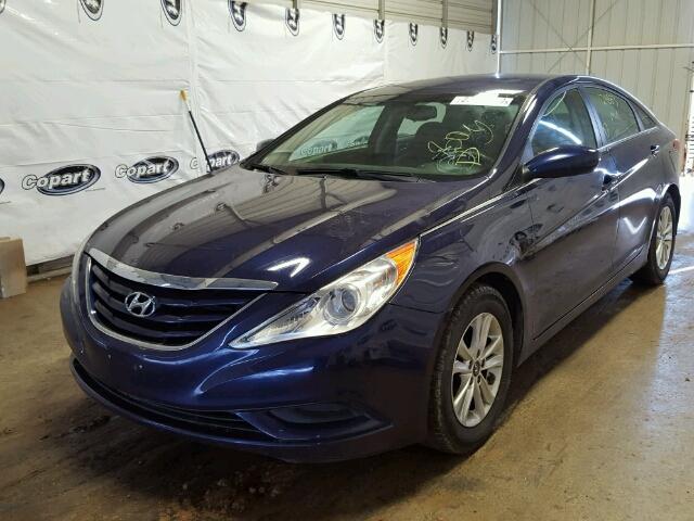 5NPEB4AC5DH650628 - 2013 HYUNDAI SONATA GLS BLUE photo 9