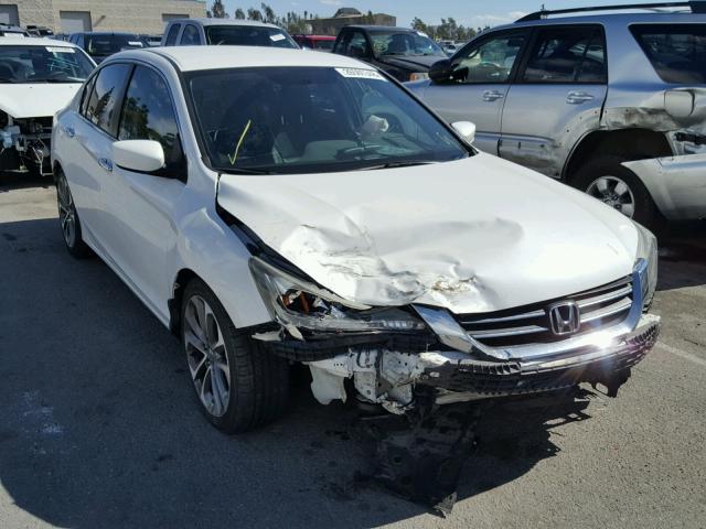 1HGCR2F58DA141661 - 2013 HONDA ACCORD SPO WHITE photo 1