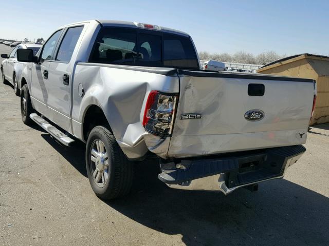 1FTPW12558FA87608 - 2008 FORD F150 SUPER SILVER photo 3