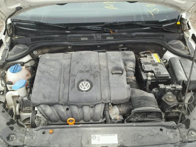 3VWDP7AJ4CM302404 - 2012 VOLKSWAGEN JETTA SE WHITE photo 7