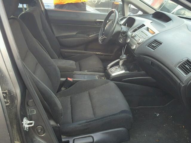 19XFA16639E023592 - 2009 HONDA CIVIC GRAY photo 5