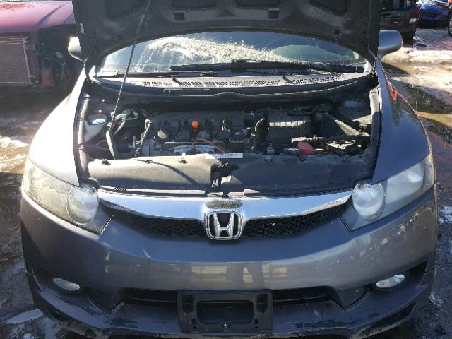 19XFA16639E023592 - 2009 HONDA CIVIC GRAY photo 7