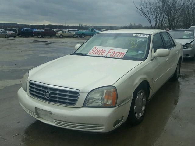 1G6KE57Y12U246881 - 2002 CADILLAC DEVILLE DH WHITE photo 2