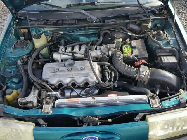 3FAPP13J1PR177919 - 1993 FORD ESCORT LX BLUE photo 7