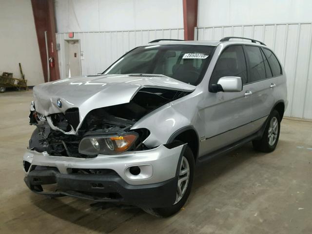 5UXFA13556LY25929 - 2006 BMW X5 3.0I SILVER photo 2