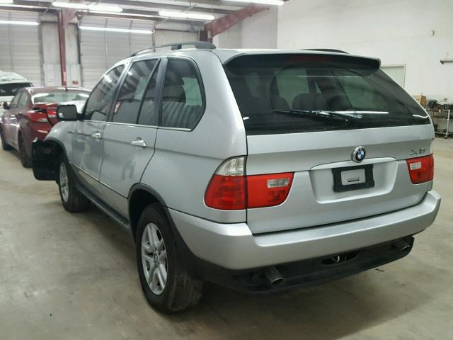 5UXFA13556LY25929 - 2006 BMW X5 3.0I SILVER photo 3