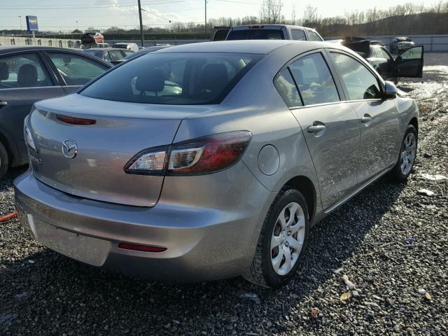 JM1BL1TF0D1834761 - 2013 MAZDA 3 I SILVER photo 4