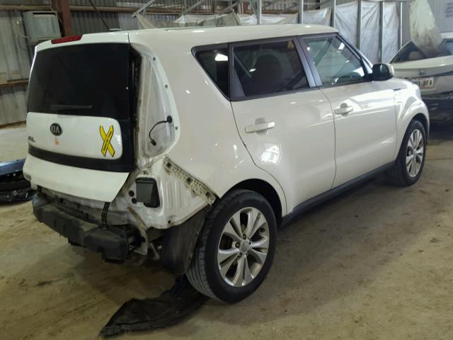 KNDJP3A50F7112602 - 2015 KIA SOUL + WHITE photo 4