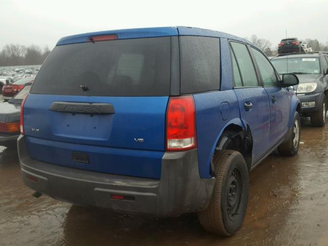 5GZCZ53B23S854301 - 2003 SATURN VUE BLUE photo 4