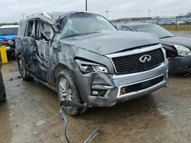 JN8AZ2NE8H9153425 - 2017 INFINITI QX80 BASE GRAY photo 1