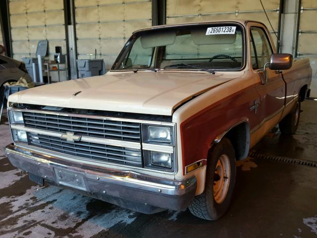 2GCDC14H1E1110517 - 1984 CHEVROLET C10 TWO TONE photo 2