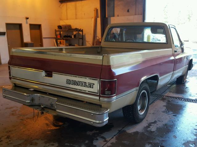 2GCDC14H1E1110517 - 1984 CHEVROLET C10 TWO TONE photo 4