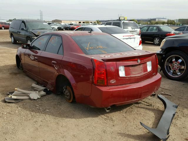 1G6DP577170112820 - 2007 CADILLAC CTS HI FEA MAROON photo 3