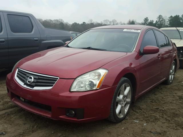 1N4BA41EX8C828967 - 2008 NISSAN MAXIMA SE RED photo 2