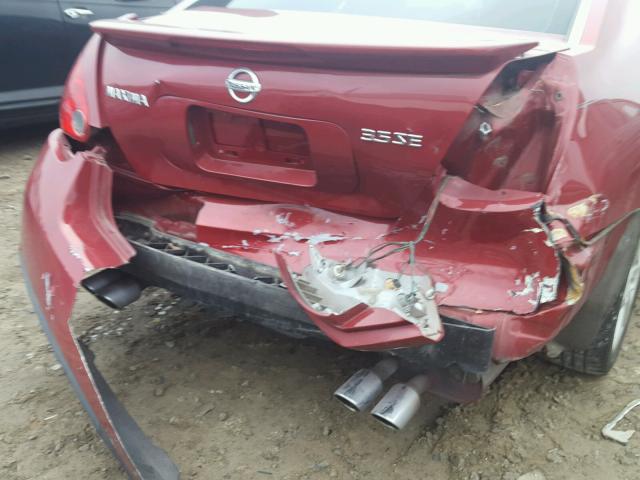 1N4BA41EX8C828967 - 2008 NISSAN MAXIMA SE RED photo 9