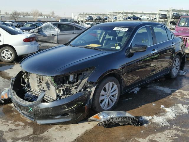 1HGCP3F86BA002275 - 2011 HONDA ACCORD EXL BLACK photo 2