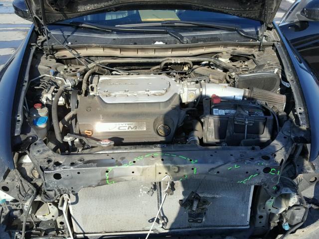 1HGCP3F86BA002275 - 2011 HONDA ACCORD EXL BLACK photo 7