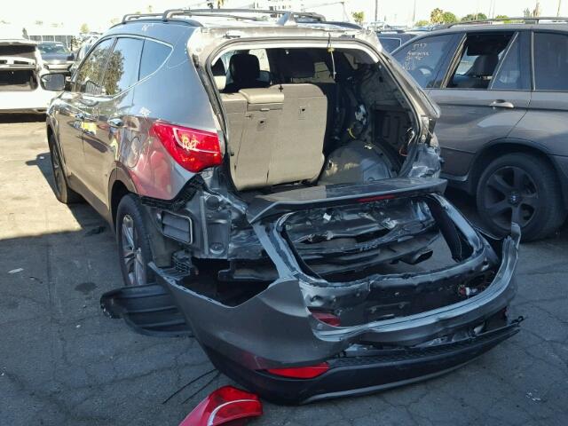 5XYZU3LB4GG333896 - 2016 HYUNDAI SANTA FE S SILVER photo 3