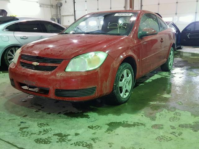 1G1AL15F277192580 - 2007 CHEVROLET COBALT LT RED photo 2