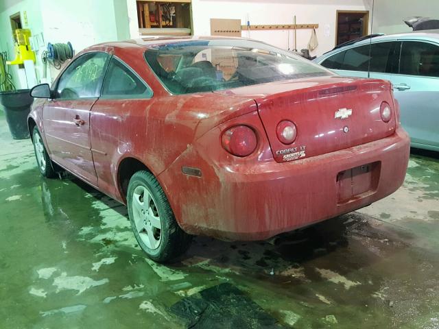 1G1AL15F277192580 - 2007 CHEVROLET COBALT LT RED photo 3