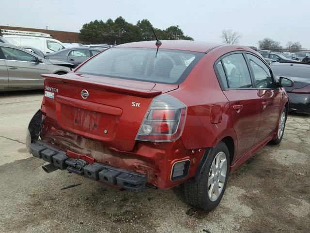 3N1AB6AP7AL693833 - 2010 NISSAN SENTRA 2.0 RED photo 4