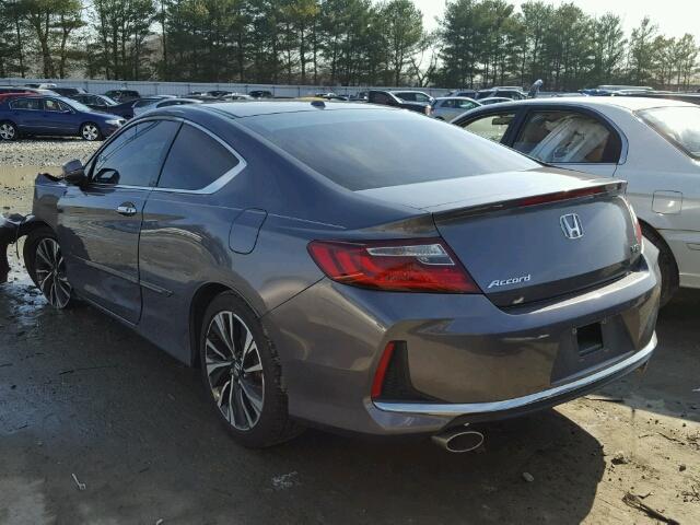 1HGCT2B9XHA002390 - 2017 HONDA ACCORD EXL CHARCOAL photo 3