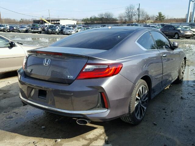 1HGCT2B9XHA002390 - 2017 HONDA ACCORD EXL CHARCOAL photo 4