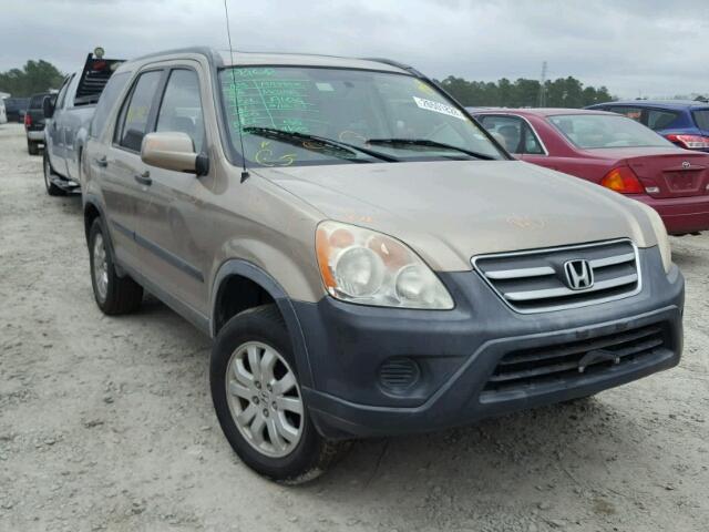 JHLRD78875C018857 - 2005 HONDA CR-V EX GOLD photo 1