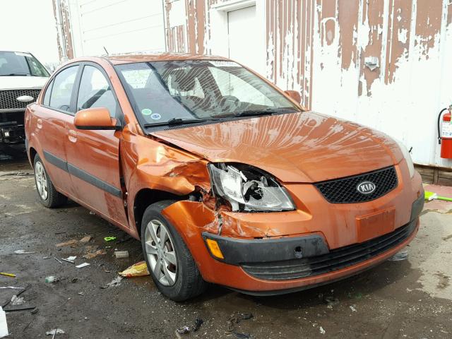 KNADE223796543827 - 2009 KIA RIO BASE ORANGE photo 1