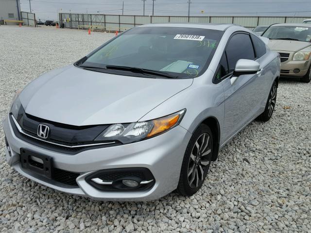 2HGFG3B02FH516872 - 2015 HONDA CIVIC EXL SILVER photo 2