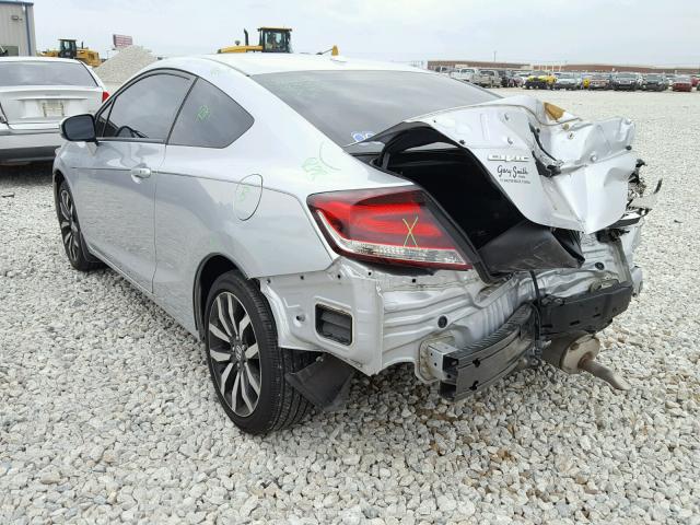 2HGFG3B02FH516872 - 2015 HONDA CIVIC EXL SILVER photo 3