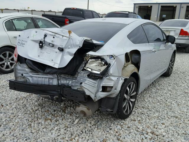 2HGFG3B02FH516872 - 2015 HONDA CIVIC EXL SILVER photo 4