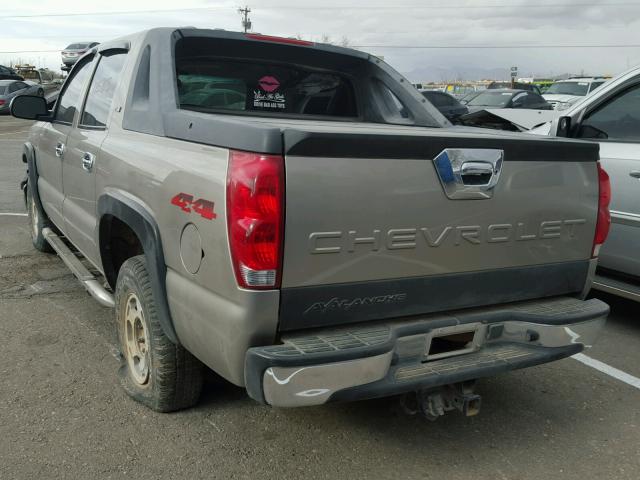 3GNEK13T33G295467 - 2003 CHEVROLET AVALANCHE GRAY photo 3