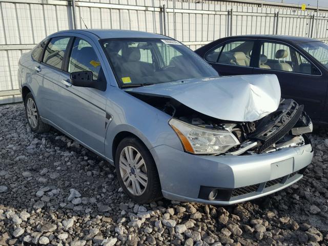 1FAHP35N98W259461 - 2008 FORD FOCUS SE BLUE photo 1