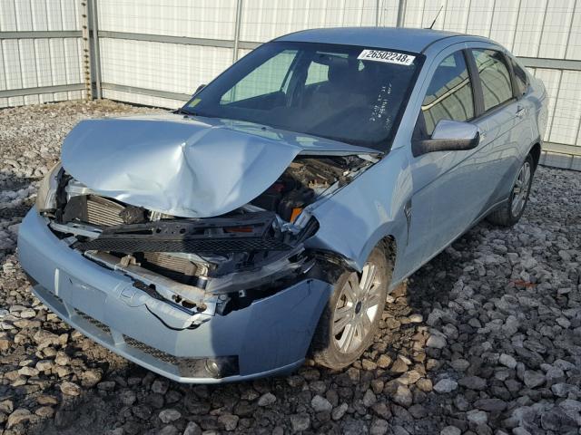 1FAHP35N98W259461 - 2008 FORD FOCUS SE BLUE photo 2