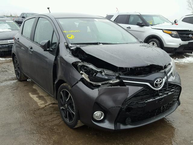 VNKKTUD35FA018273 - 2015 TOYOTA YARIS GRAY photo 1