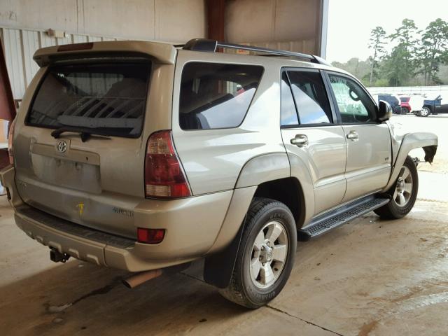 JTEZT14R638001653 - 2003 TOYOTA 4RUNNER SR GOLD photo 4