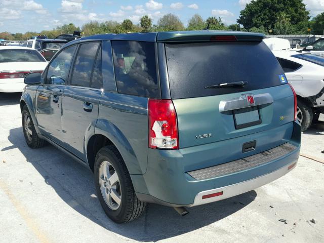 5GZCZ33Z87S814313 - 2007 SATURN VUE HYBRID GREEN photo 3