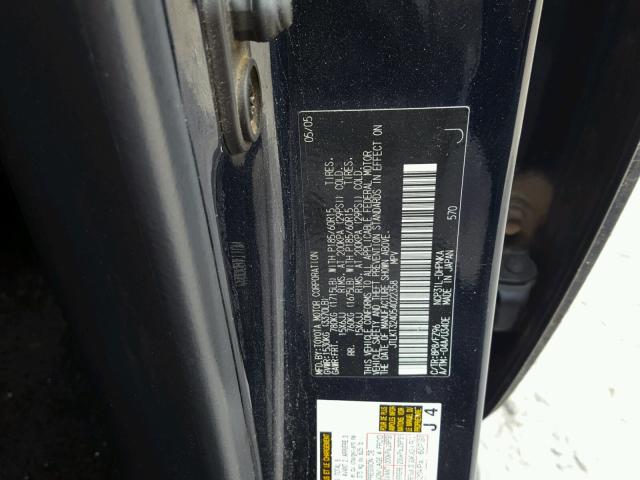 JTLKT324054022358 - 2005 TOYOTA SCION XB BLUE photo 10