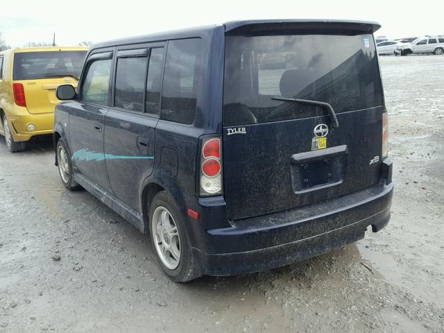 JTLKT324054022358 - 2005 TOYOTA SCION XB BLUE photo 3