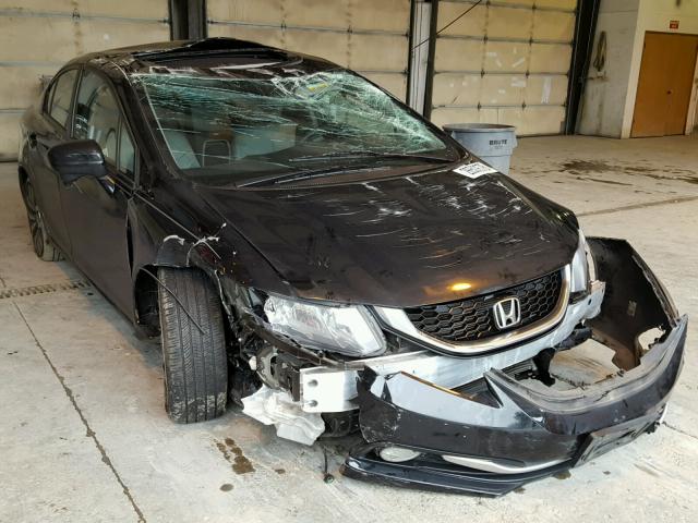 19XFB2F9XEE248177 - 2014 HONDA CIVIC EXL BLACK photo 1