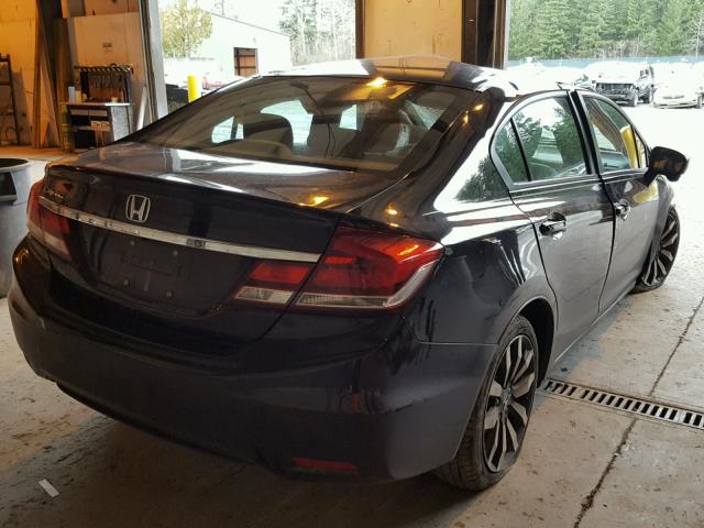 19XFB2F9XEE248177 - 2014 HONDA CIVIC EXL BLACK photo 4