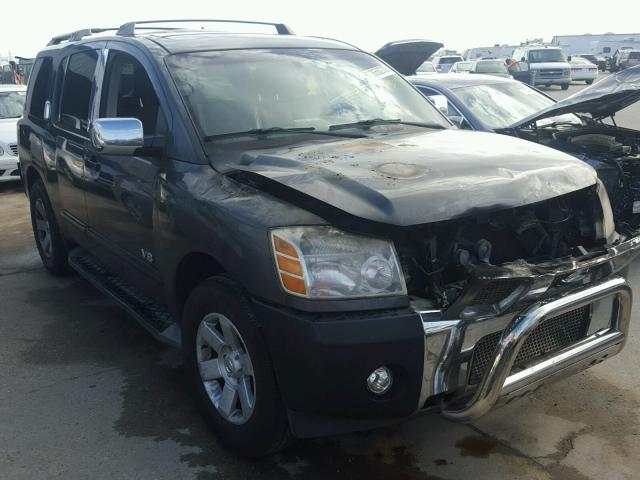 5N1AA08B45N702660 - 2005 NISSAN ARMADA SE GRAY photo 1