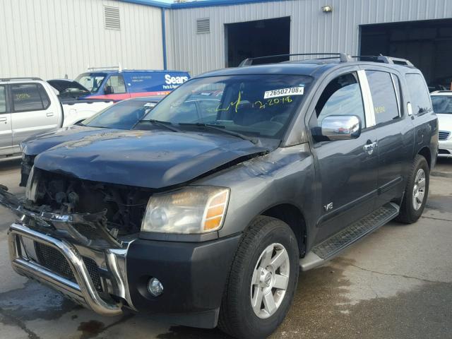 5N1AA08B45N702660 - 2005 NISSAN ARMADA SE GRAY photo 2