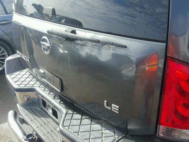 5N1AA08B45N702660 - 2005 NISSAN ARMADA SE GRAY photo 9