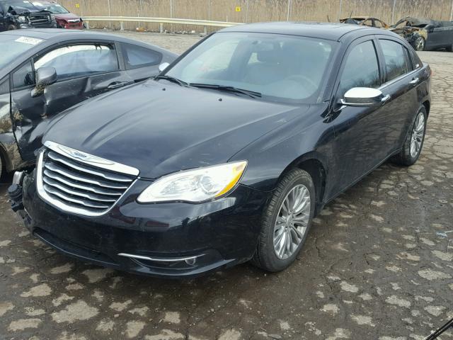 1C3CCBCB7CN303592 - 2012 CHRYSLER 200 LIMITE BLACK photo 2