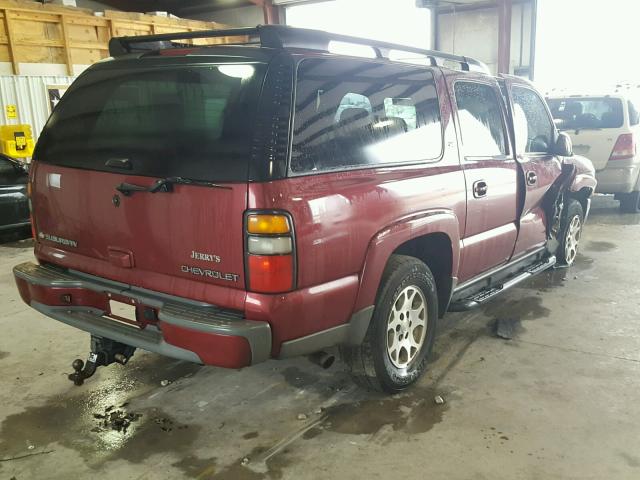 3GNFK16Z65G272501 - 2005 CHEVROLET SUBURBAN K RED photo 4