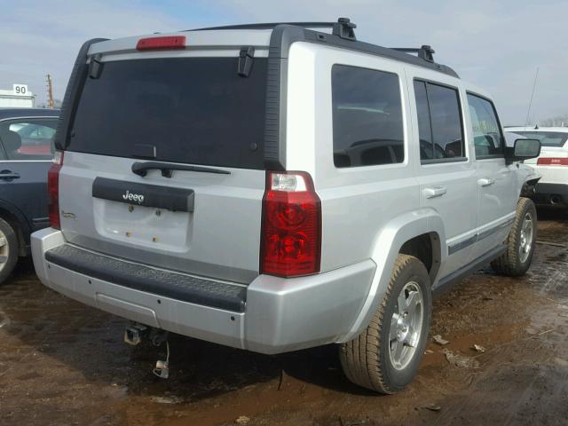 1J4RH4GKXAC113740 - 2010 JEEP COMMANDER SILVER photo 4