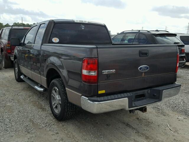 1FTRX12555KE13285 - 2005 FORD F150 GRAY photo 3